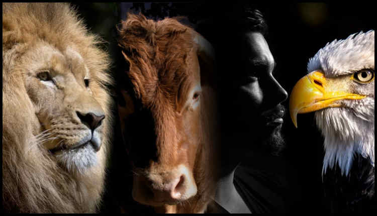 As quatro criaturas viventes de quatro faces — Capítulo 1 de Ezequiel